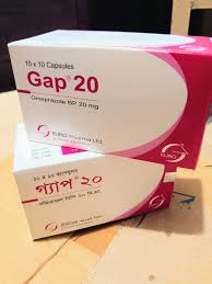 Cap .Gap 20 mg  ( 100 Pcs )