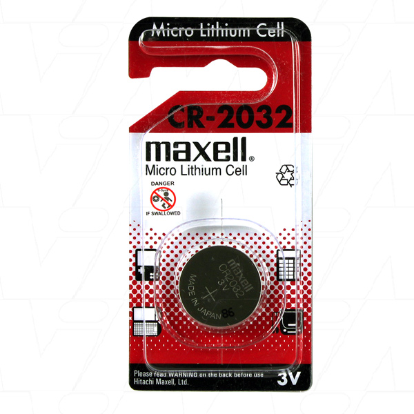 Maxell CR2032 Lithium 3v Battery (1Pcs )