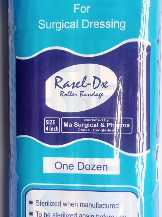 Surgical Rasel Dx  Roller Bendage  4 inch ( One Dozen )