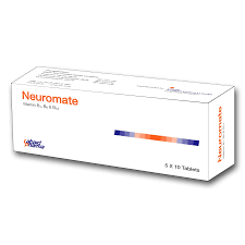 Tab . Neuromate 100 mg+200 mg+200 mcg ( 50 Pcs )