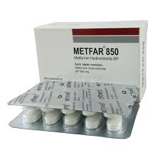 Tab . Metfar 850 mg ( 50 Pcs )