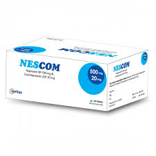 Tab . Nescom 500 mg +20 mg  ( 30 Pcs )
